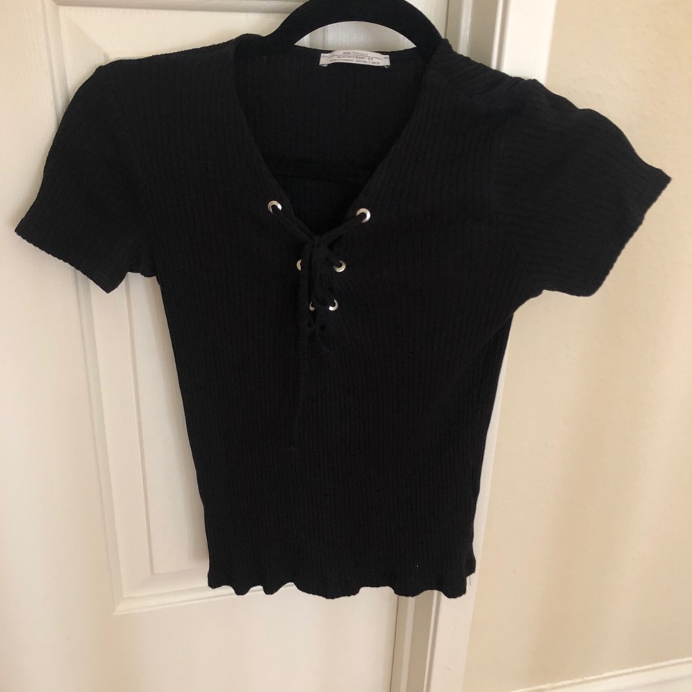 Zara Lace Up Top